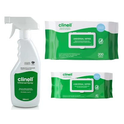 Clinell Universal Spray & wipes